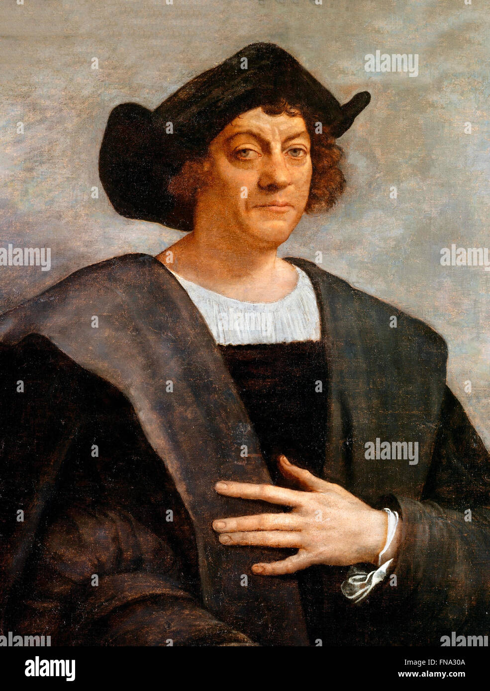 Christopher Columbus by Sebastiano del Piombo Stock Photo