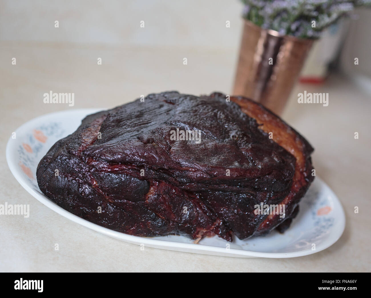A smoked pork roast Stock Photo