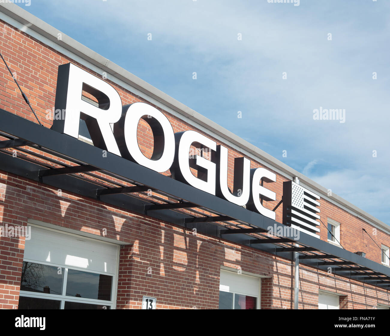 Rogue Fitness retail store located in Columbus Ohio Stock Photo