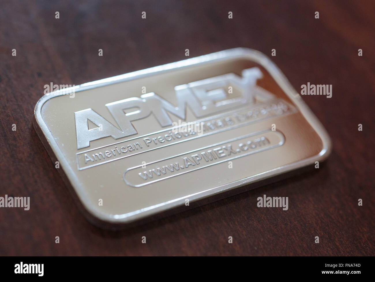 APMEX Silver Bar Stock Photo