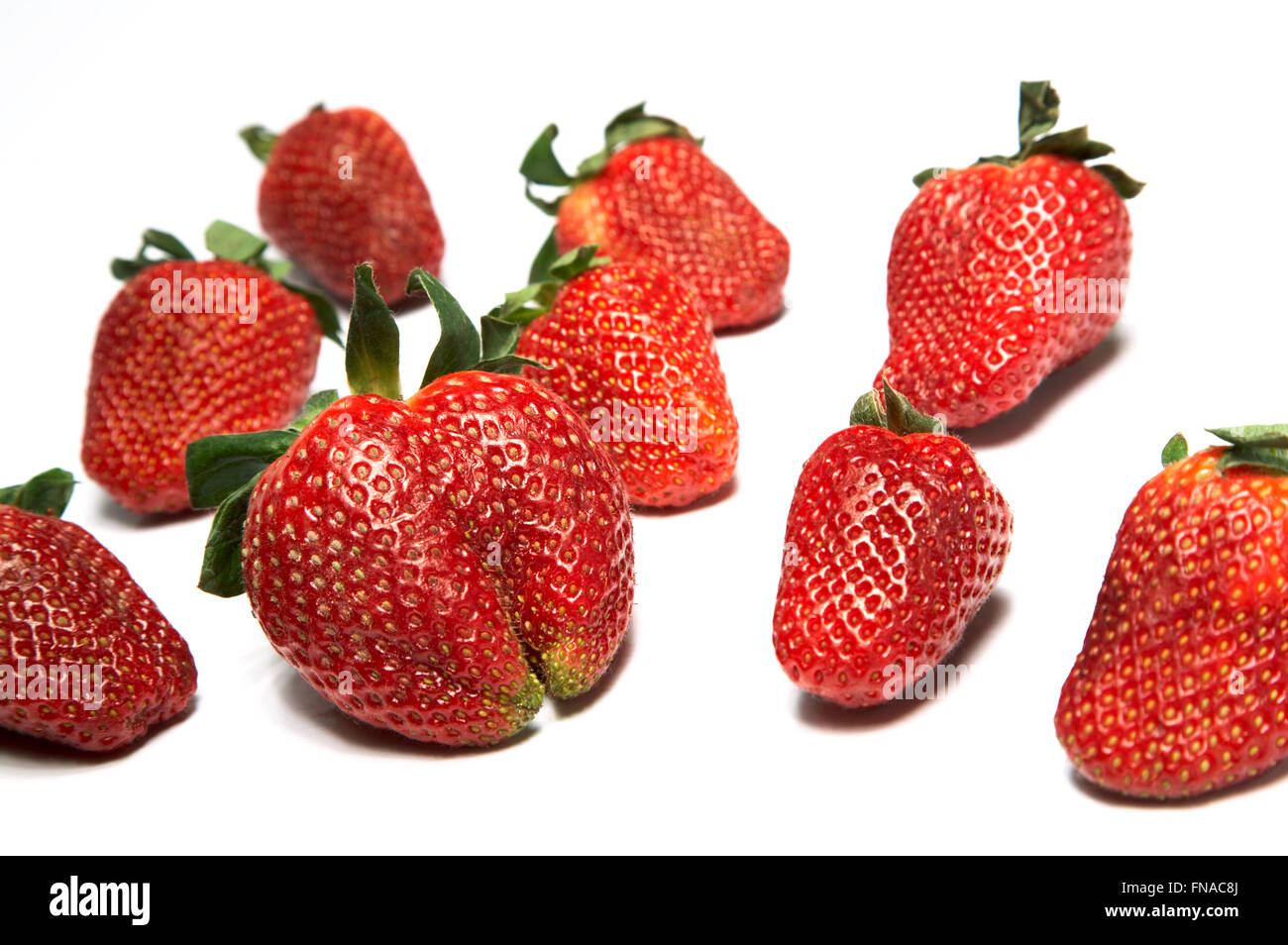 Fresh berries a strawberry on a white background Stock Photo - Alamy