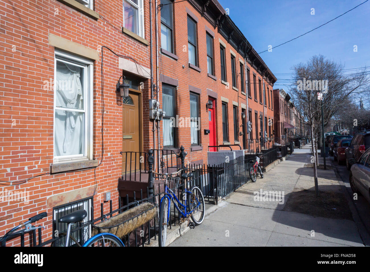 Red hook brooklyn row houses hires stock photography and images Alamy