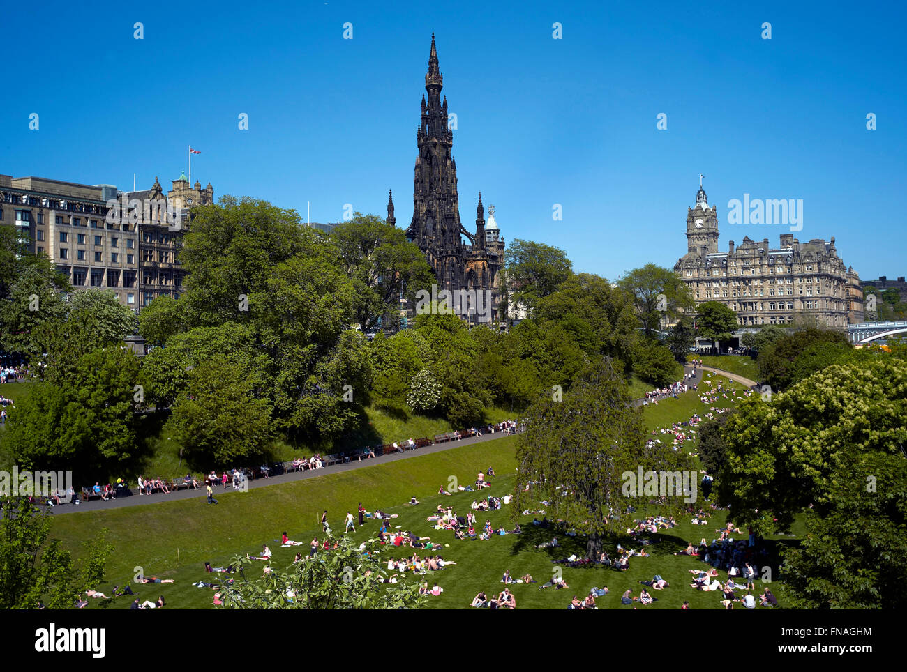 Princes Gardens, Edinburgh Stock Photo Alamy