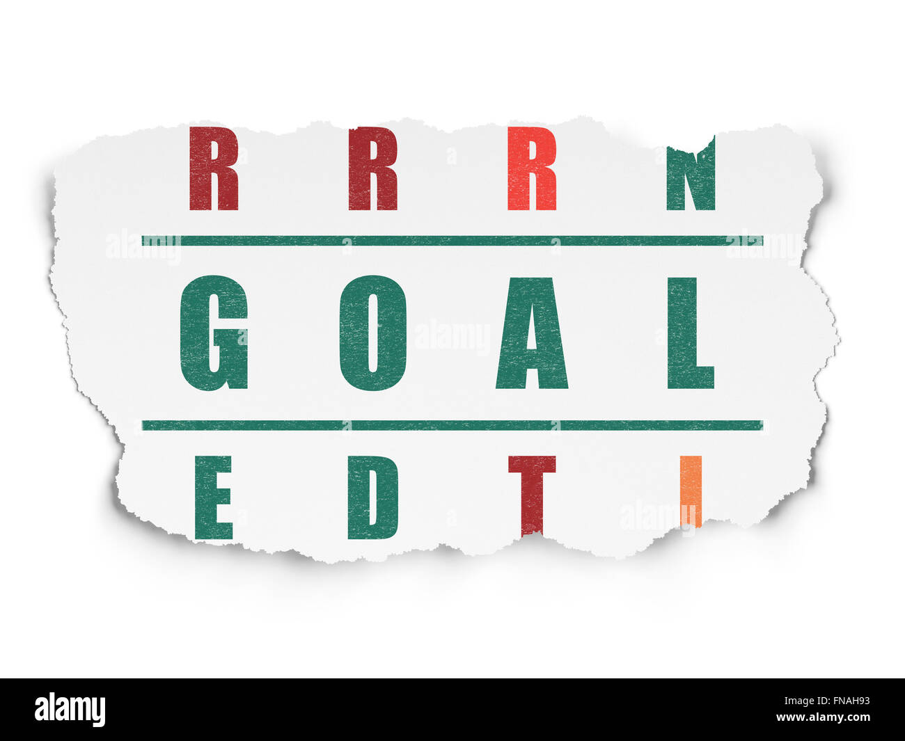 Marketing concept Goal in Crossword Puzzle Stock Photo Alamy
