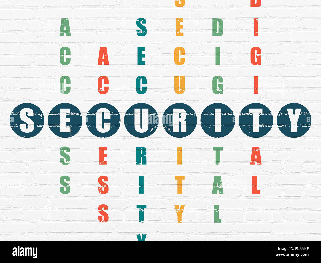 Security concept Security in Crossword Puzzle Stock Photo Alamy