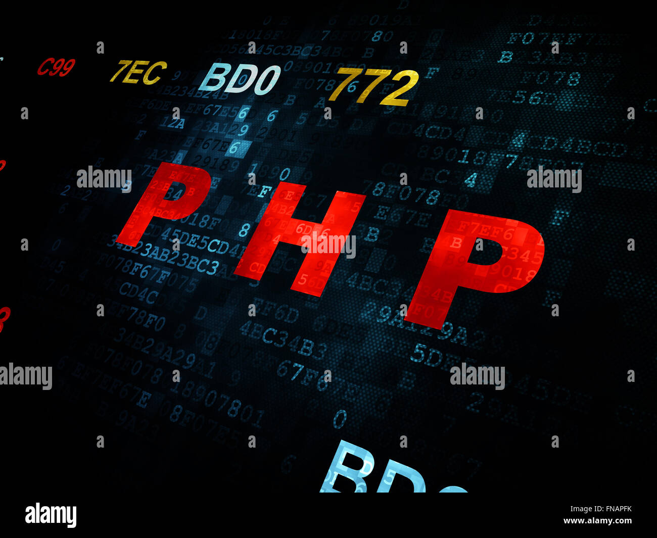 Software concept: Php on Digital background Stock Photo - Alamy