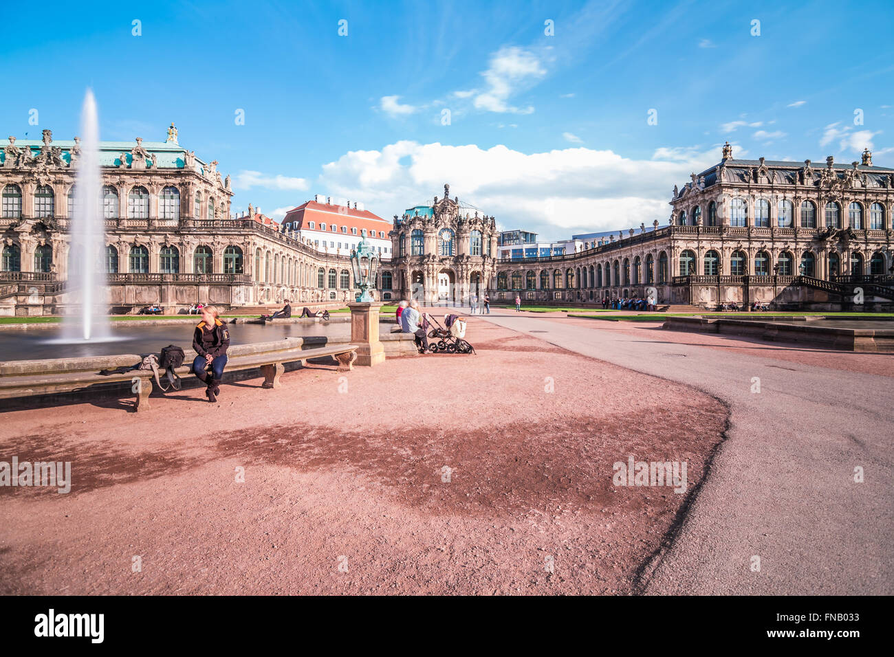 Dresden Zwinger Palace Stock Photo