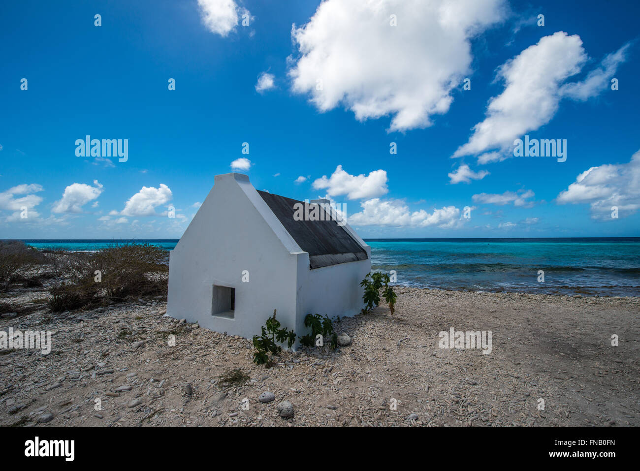 Middle Century Slave houses of Dutch Colonists Stock Photo