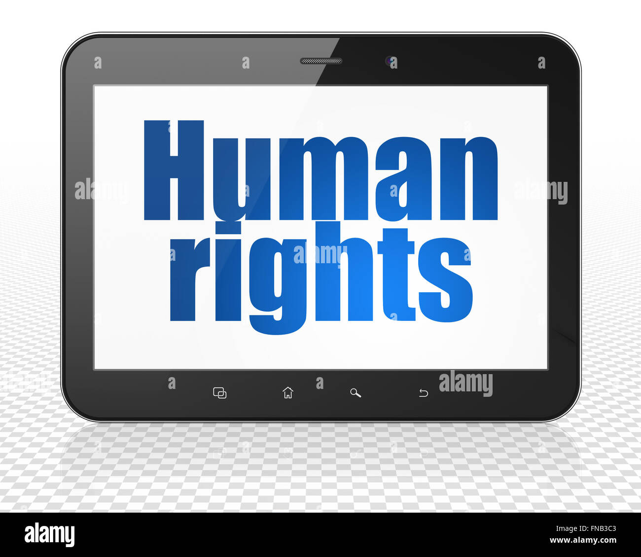 Politics concept: Tablet Pc Computer with Human Rights on display Stock ...