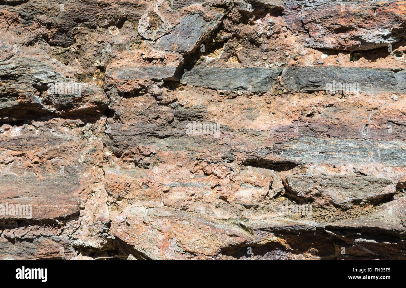 Old stacked stone wall Stock Photo - Alamy