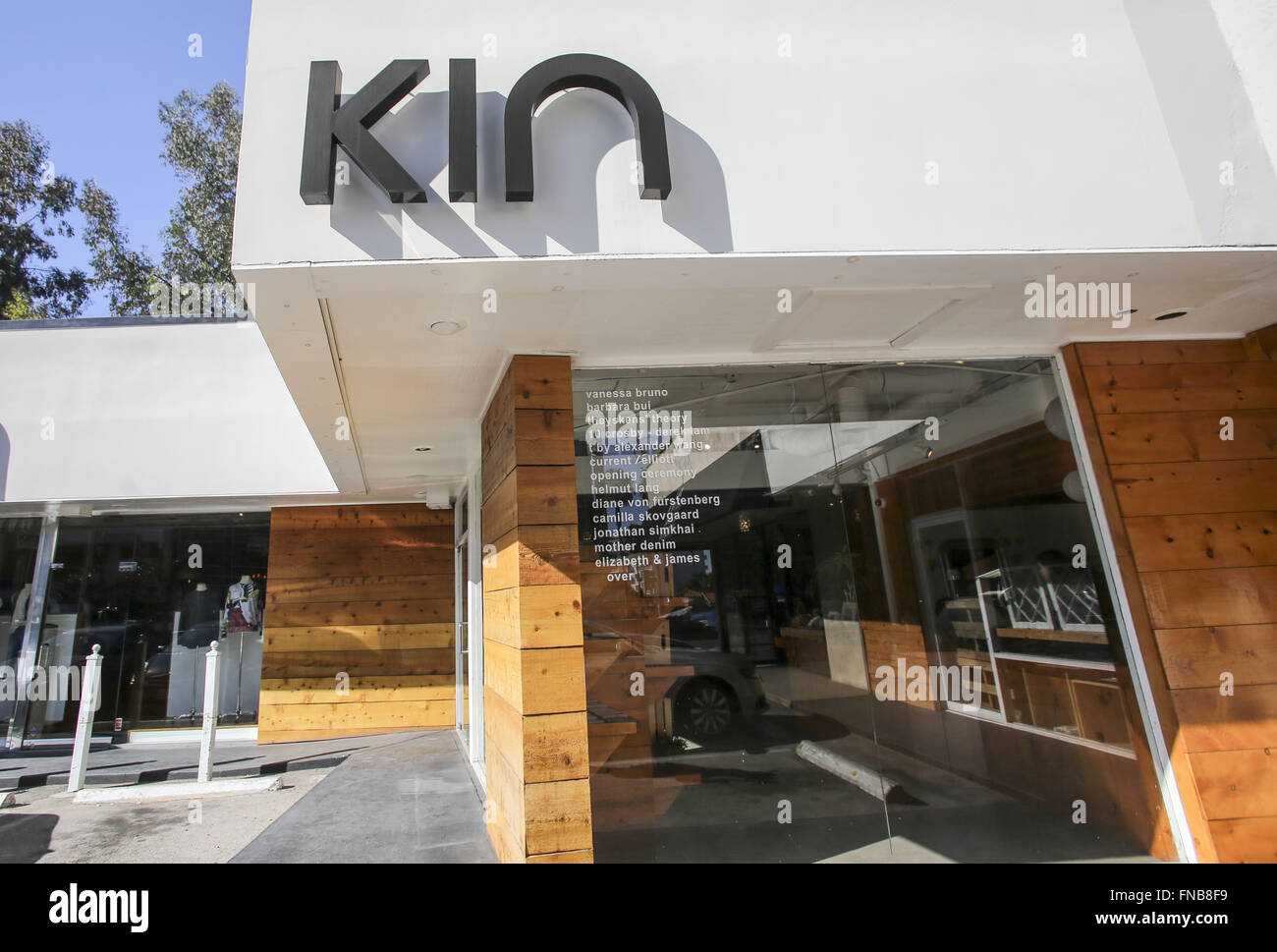 Los Angeles, California, USA. 3rd Feb, 2016. KIN, one of the most celeb-visited boutiques in West Hollywood favored by Jessica Alba, Katie Holmes and Kanye West. © Ringo Chiu/ZUMA Wire/Alamy Live News Stock Photo