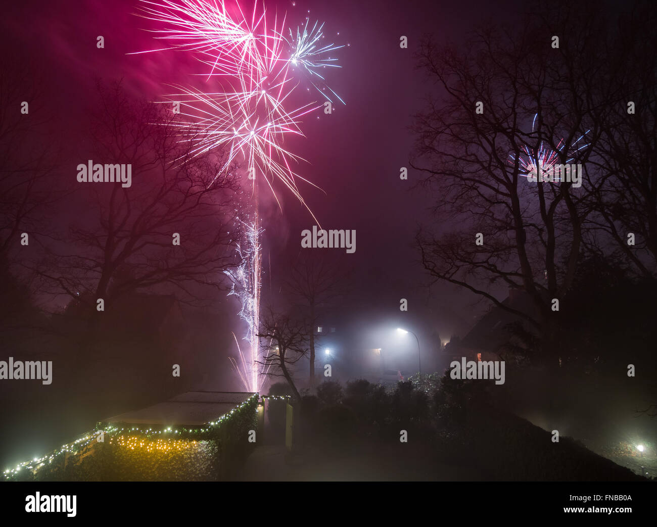New Year's Eve Fireworks Stock Photo Alamy