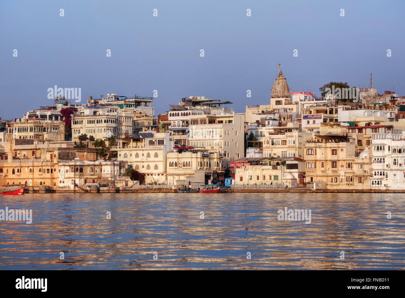 Udaipur, Lake Pichola, Rajasthan, India Stock Photo