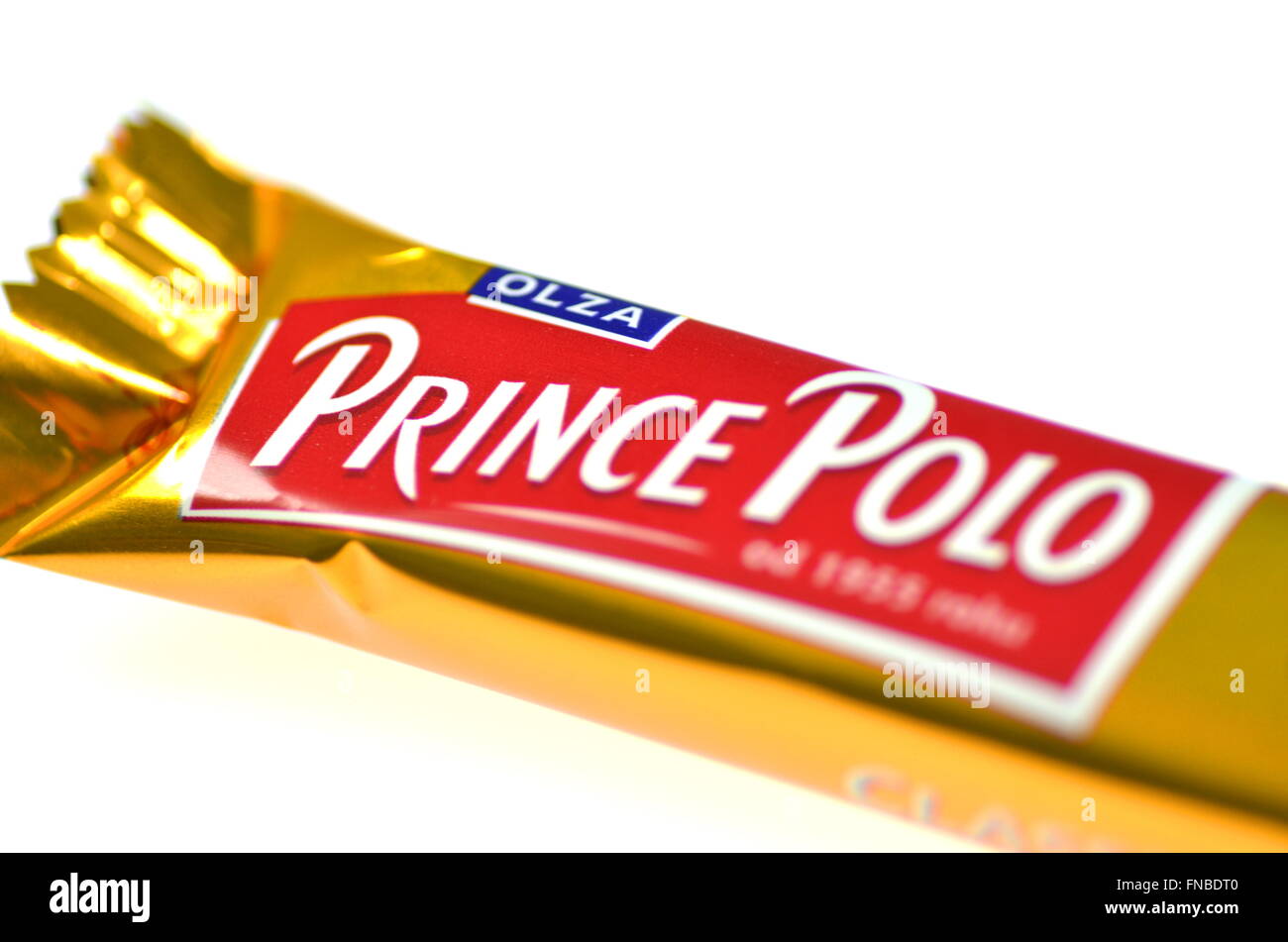Prince Polo chocolate bar isolated on white background Stock Photo - Alamy