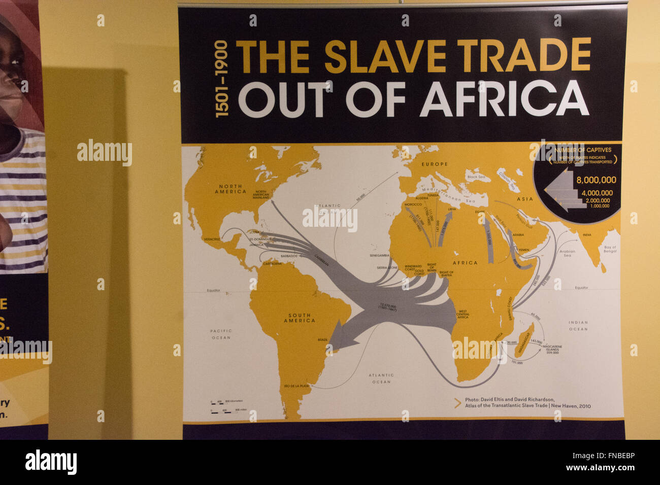 A panel from the UN exhibit for the International Decade for People of