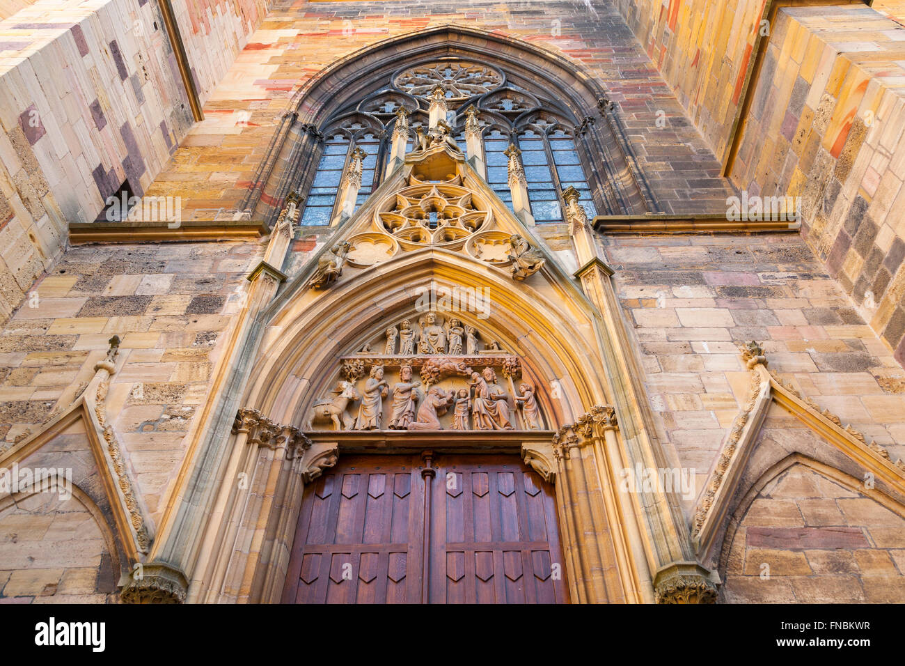 Facade Saint Martin Church of Colmar, Alsace,France Stock Photo - Alamy
