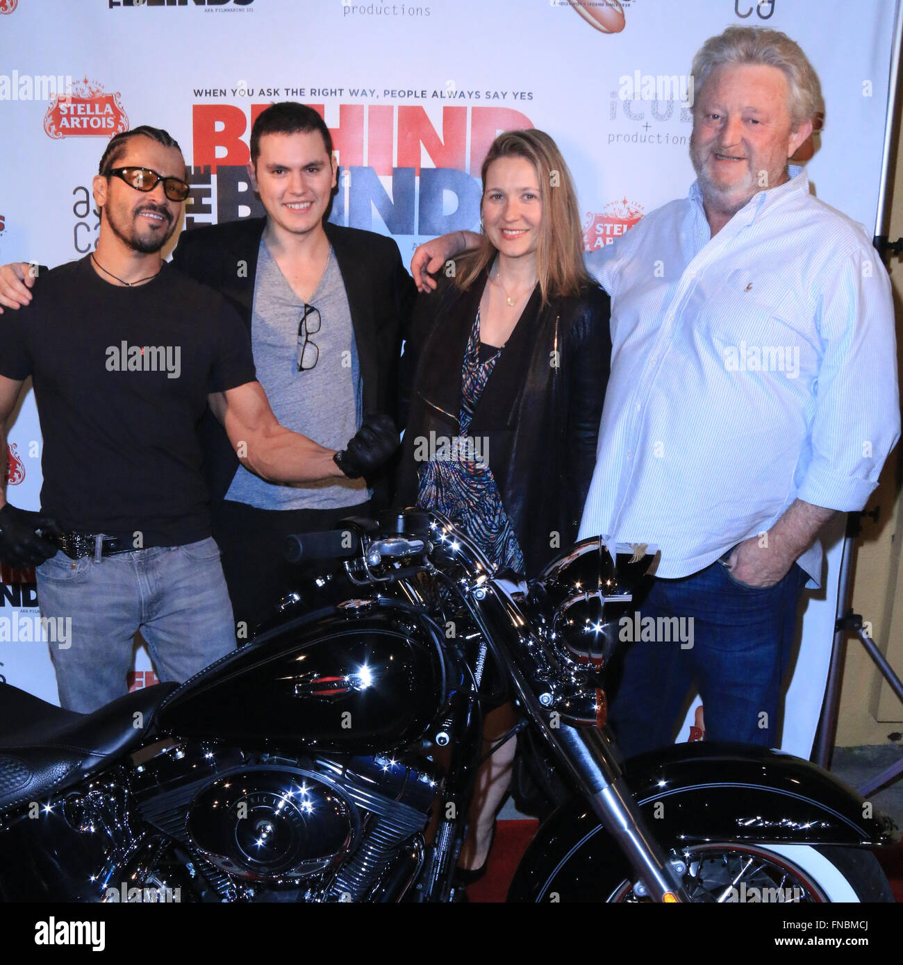 Screening of the new YouTube series 'Behind The Blinds AKA Filmmaking 101'  Featuring: Les Brandt, Charles Ancelle, Claire de Biasio-Paris, Christian Paris Where: Los Angeles, California, United States When: 10 Feb 2016 Stock Photo