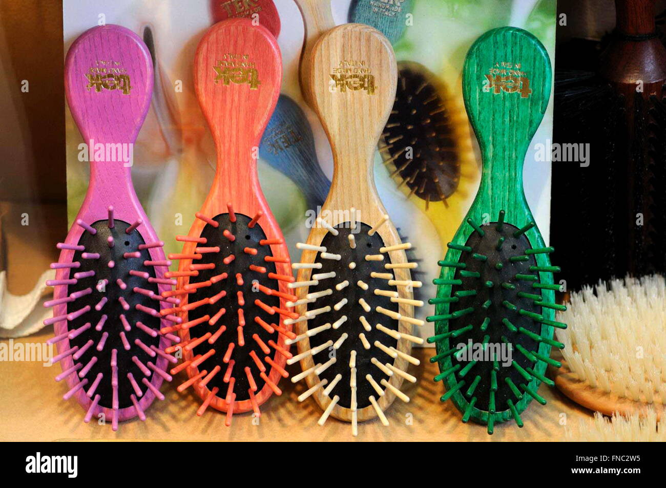 Hair brushes for sale. Barcelona, Catalonia, Spain Stock Photo Alamy