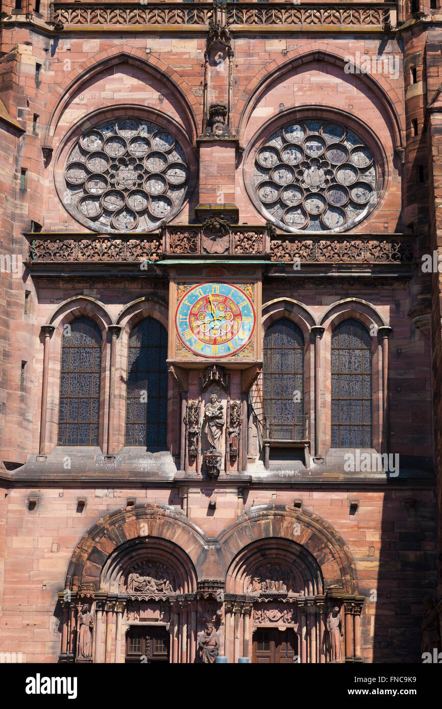 Astronomic clock, Cathedral Our Lady, Strasbourg Alsace France Stock Photo