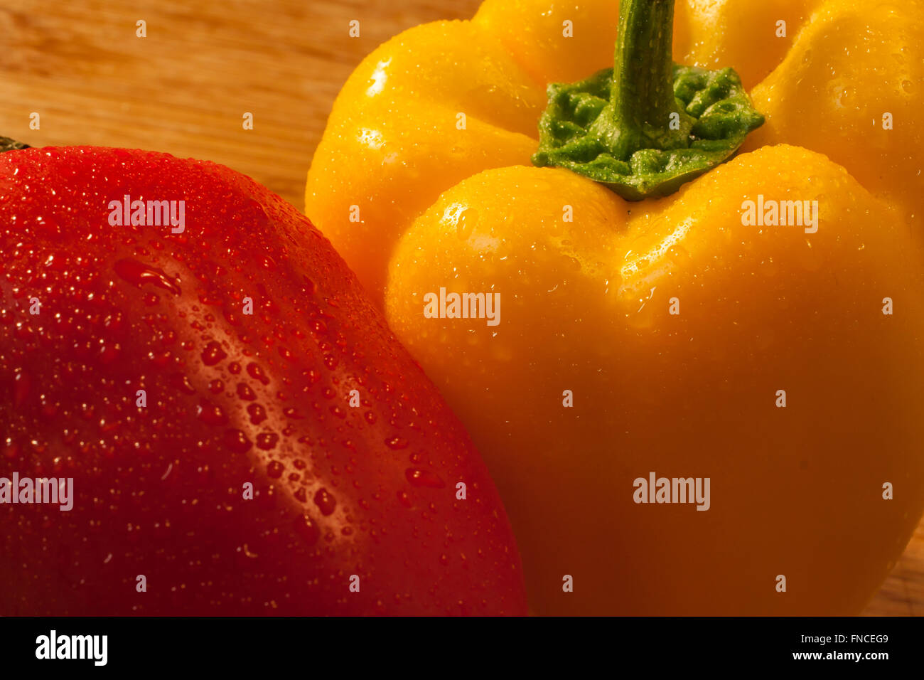 red and yellow Bell Peppers Stock Photo - Alamy