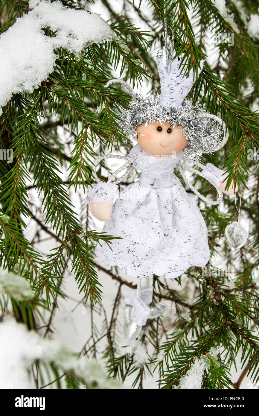 The angel on the Christmas tree Stock Photo Alamy