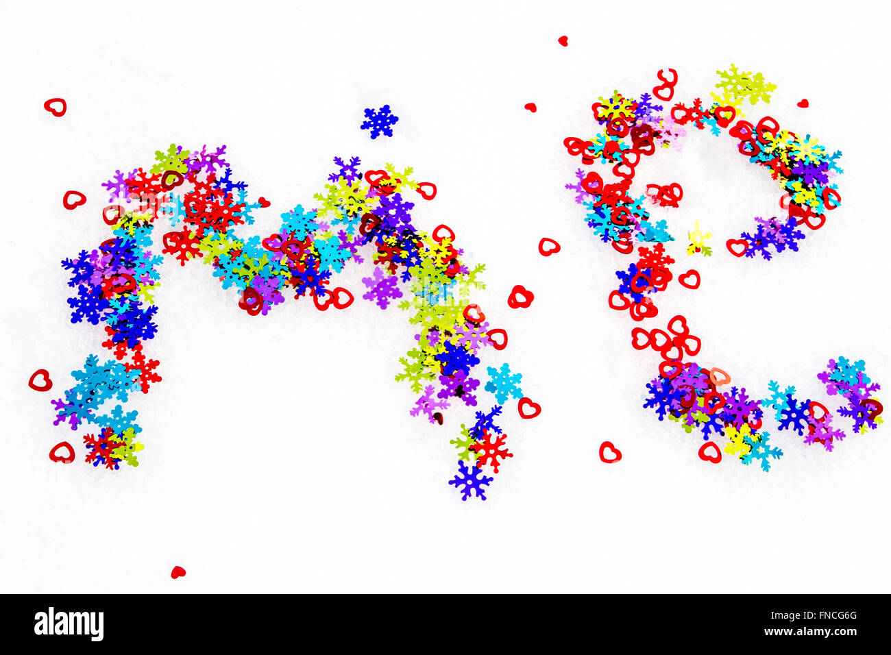 Inscription blue letters on Cut Out Stock Images & Pictures - Alamy