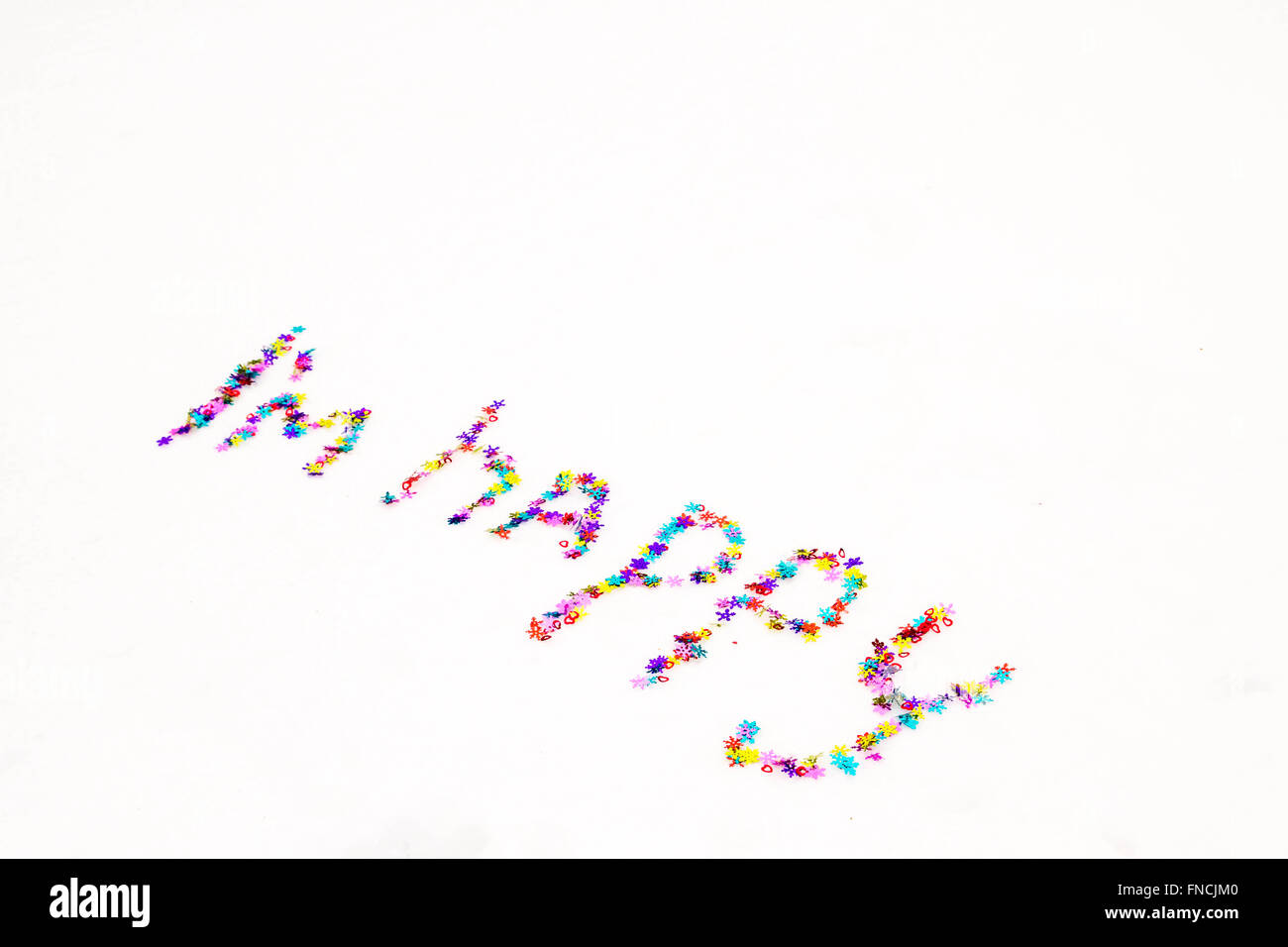 Inscription blue letters on Cut Out Stock Images & Pictures - Alamy