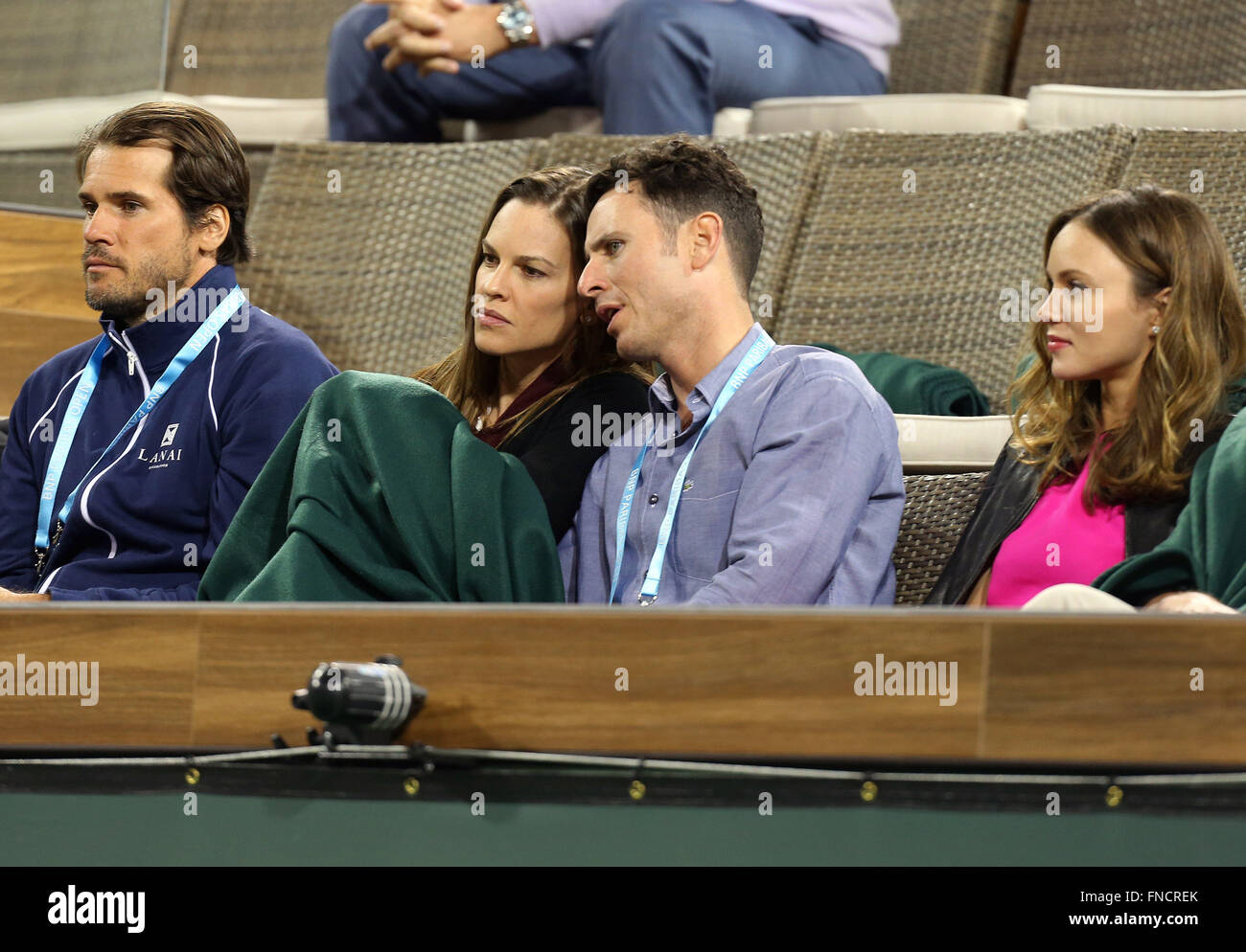 Indian Wells, California, USA. 13th Mar, 2016. Hilary Swank in