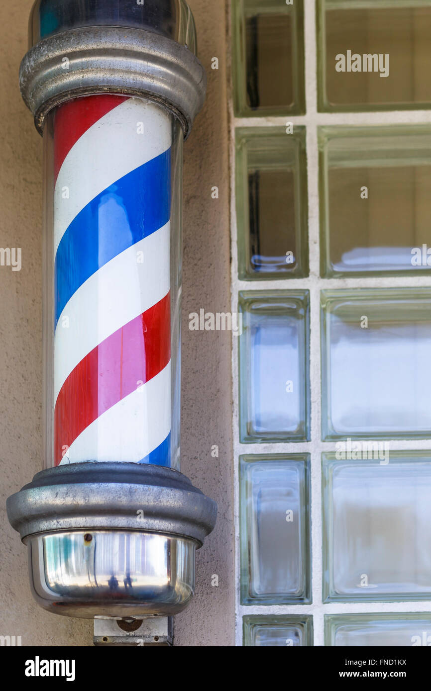 barber shop pole Stock Photo Alamy