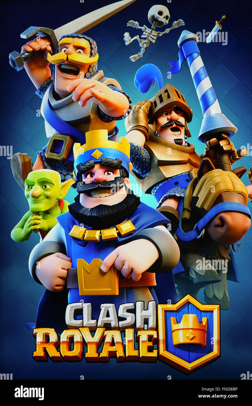 Clash Royale mobile game Stock Photo