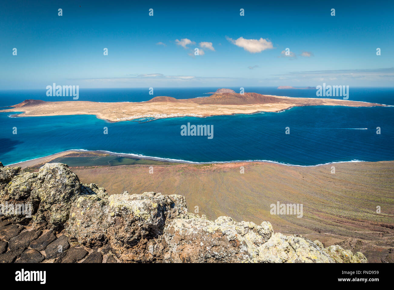 Mirador del Rio in Lanzarote, Canary Islands, Spain Stock Photo