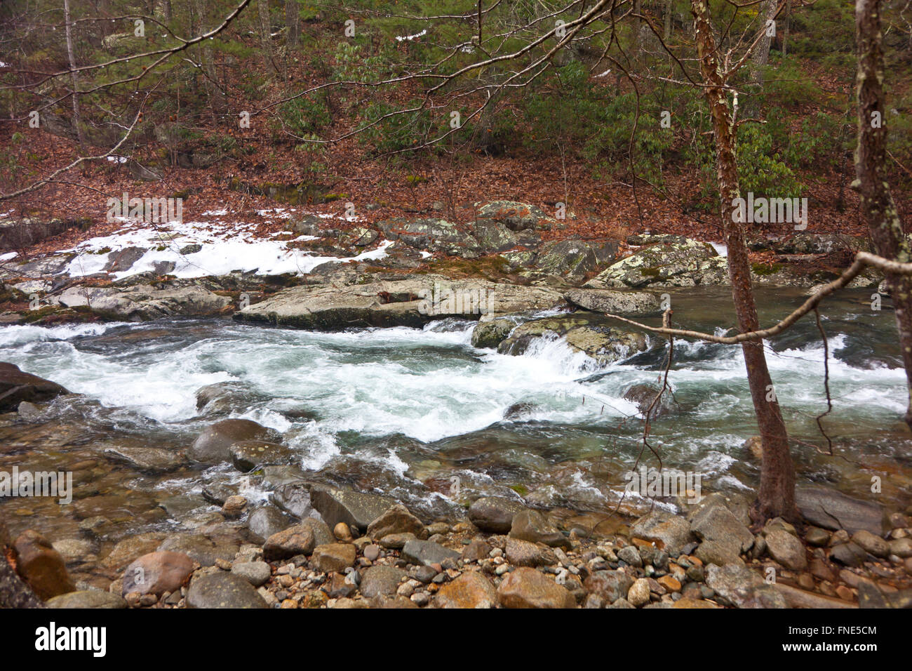 Rapids of a river in the Blue Ridge mountains Stock Photo - Alamy