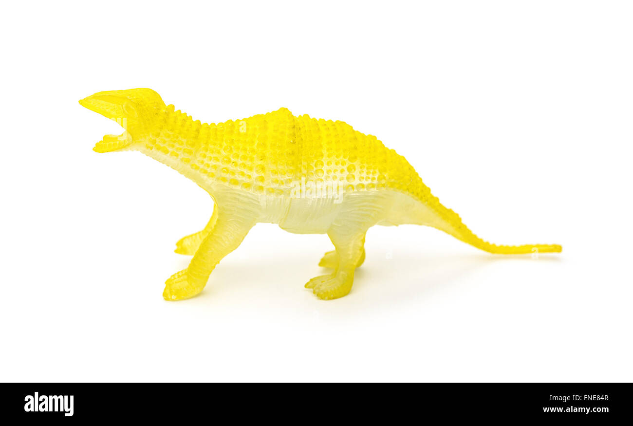 yellow dinosaur toy