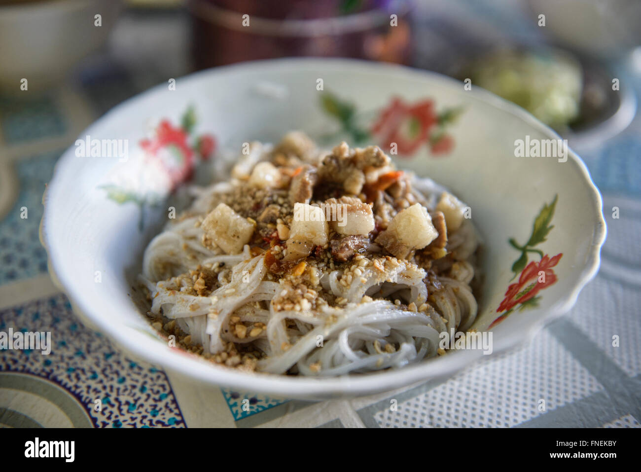 Khao Swe Shan Noodles, Shan State, Myanmar Stock Photo