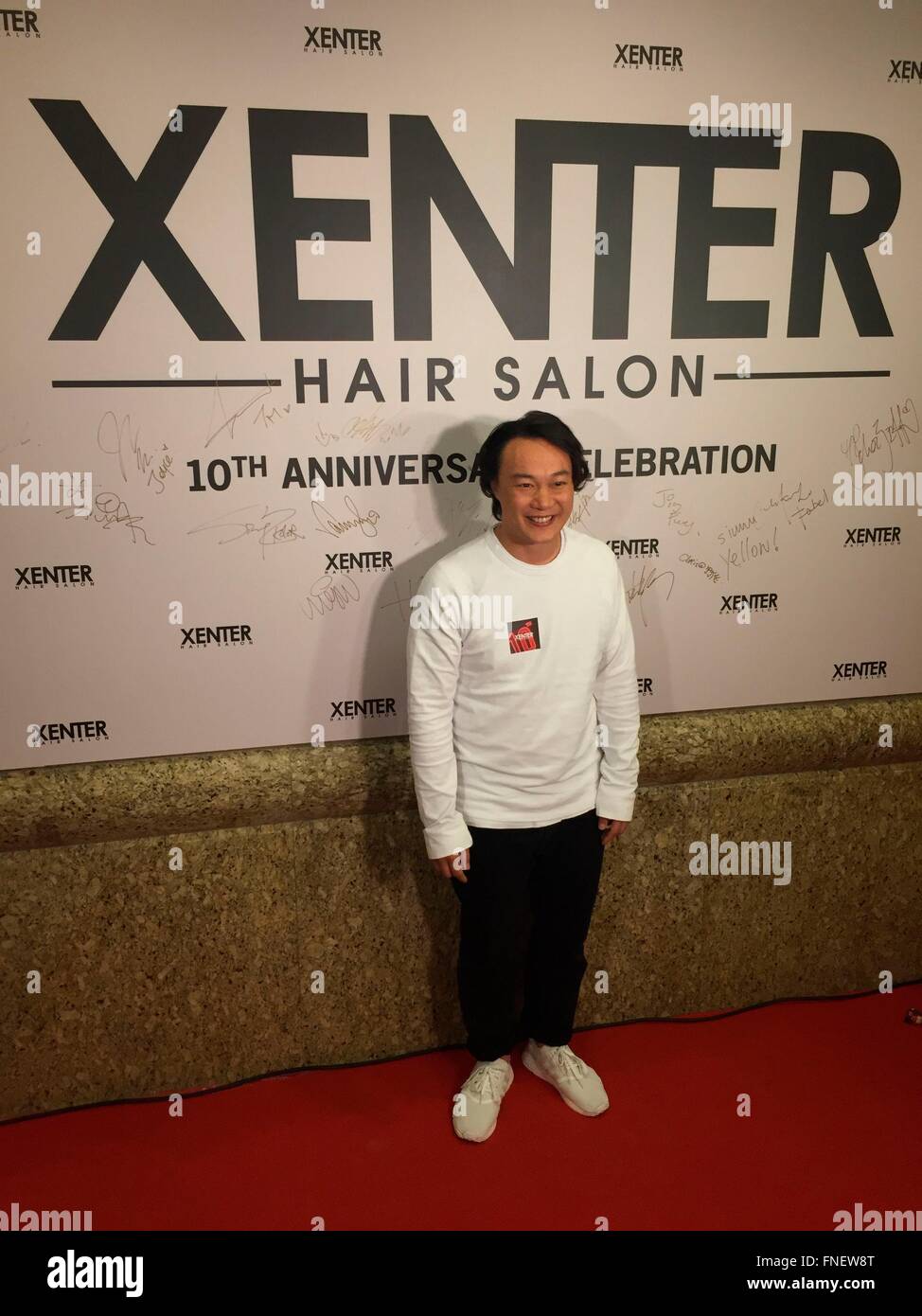 Hongkong, China. 14th Mar, 2016. Eason Chan attends the 10th
