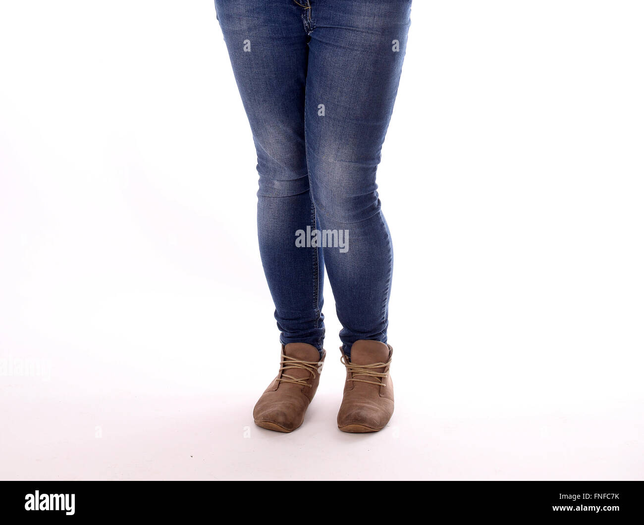 Woman in tight jeans boots hi-res stock photography and images - Alamy