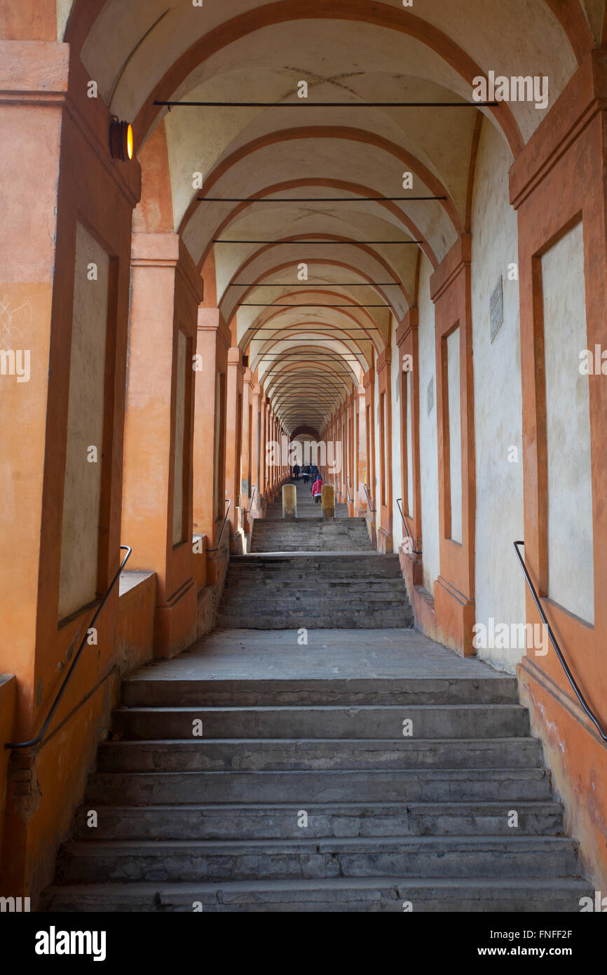 Portico to the Sanctuary of the Madonna of San Luca. Bologna, Emilia Romagna, Italy. Stock Photo