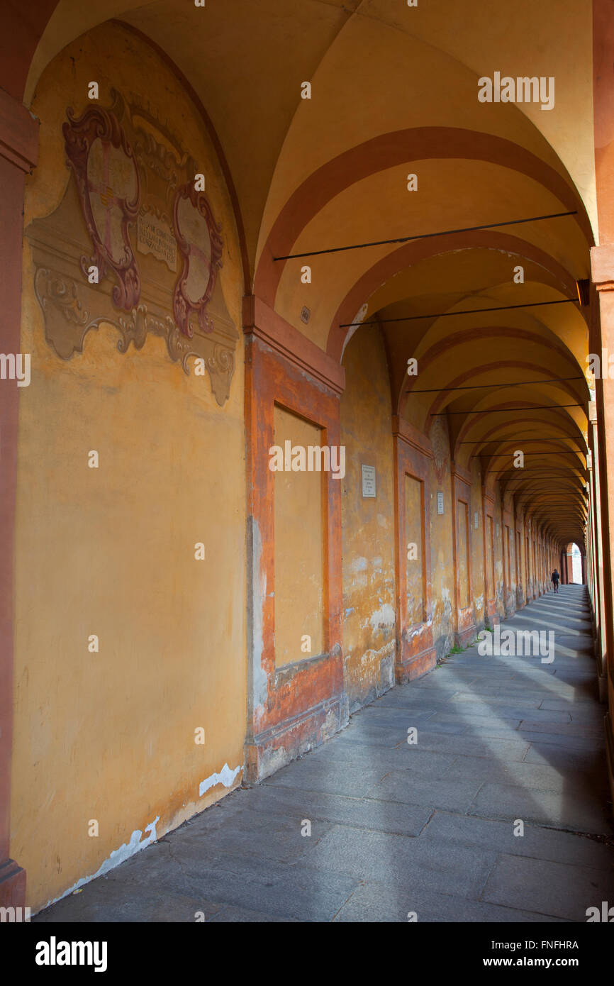Portico to the Sanctuary of the Madonna of San Luca. Bologna, Emilia Romagna, Italy. Stock Photo