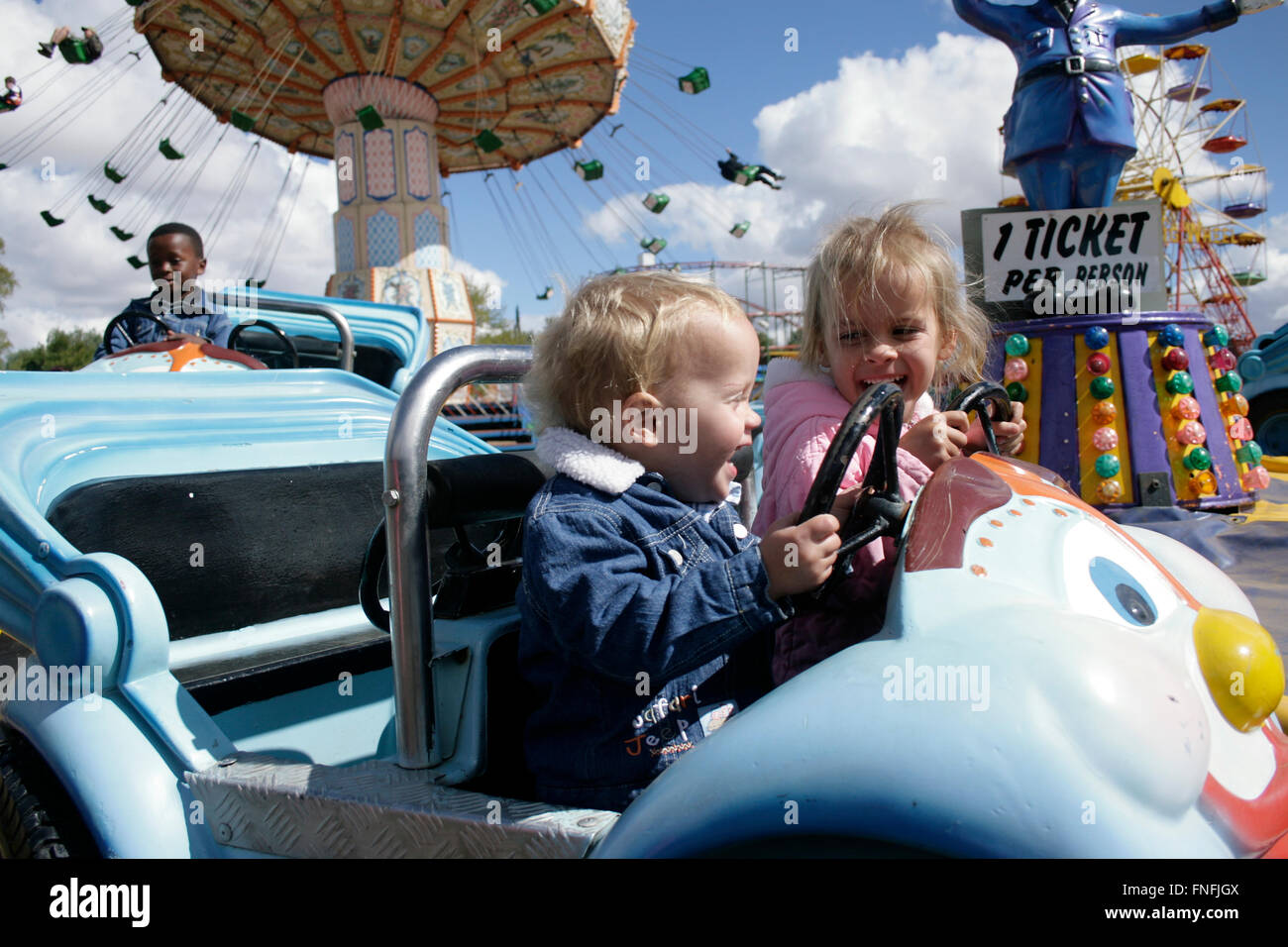 having fun at the fair Stock Photo - Alamy