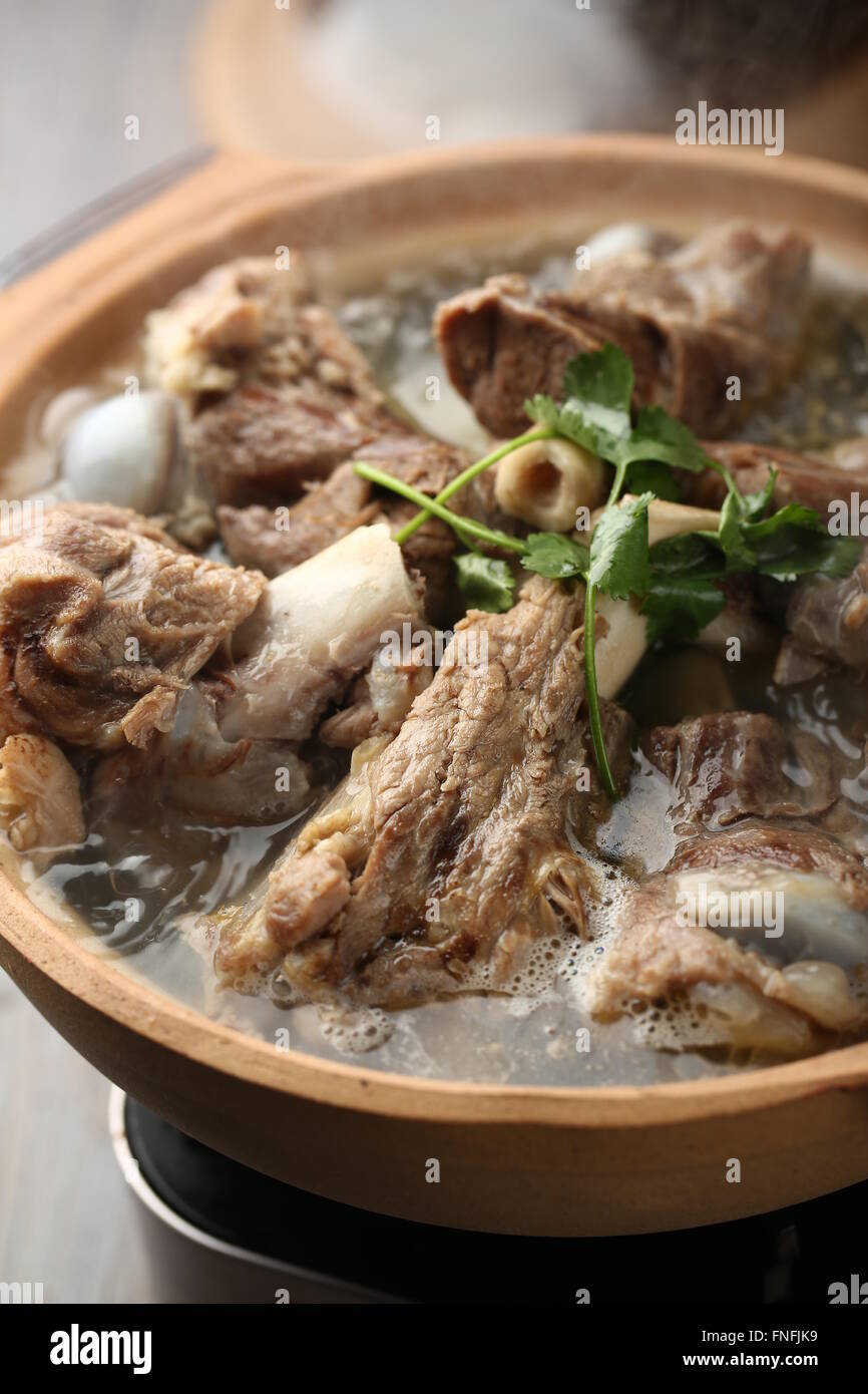 pork bone soup Stock Photo Alamy