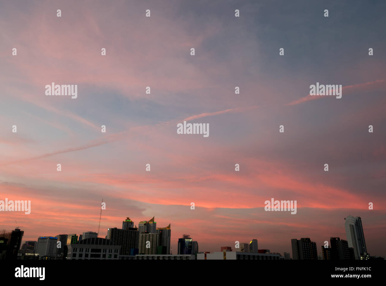 Evening sky colors Stock Photo - Alamy