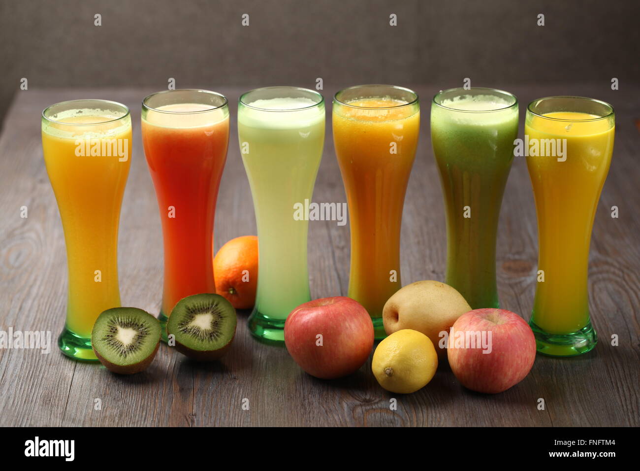 fresh fruit juices Stock Photo Alamy