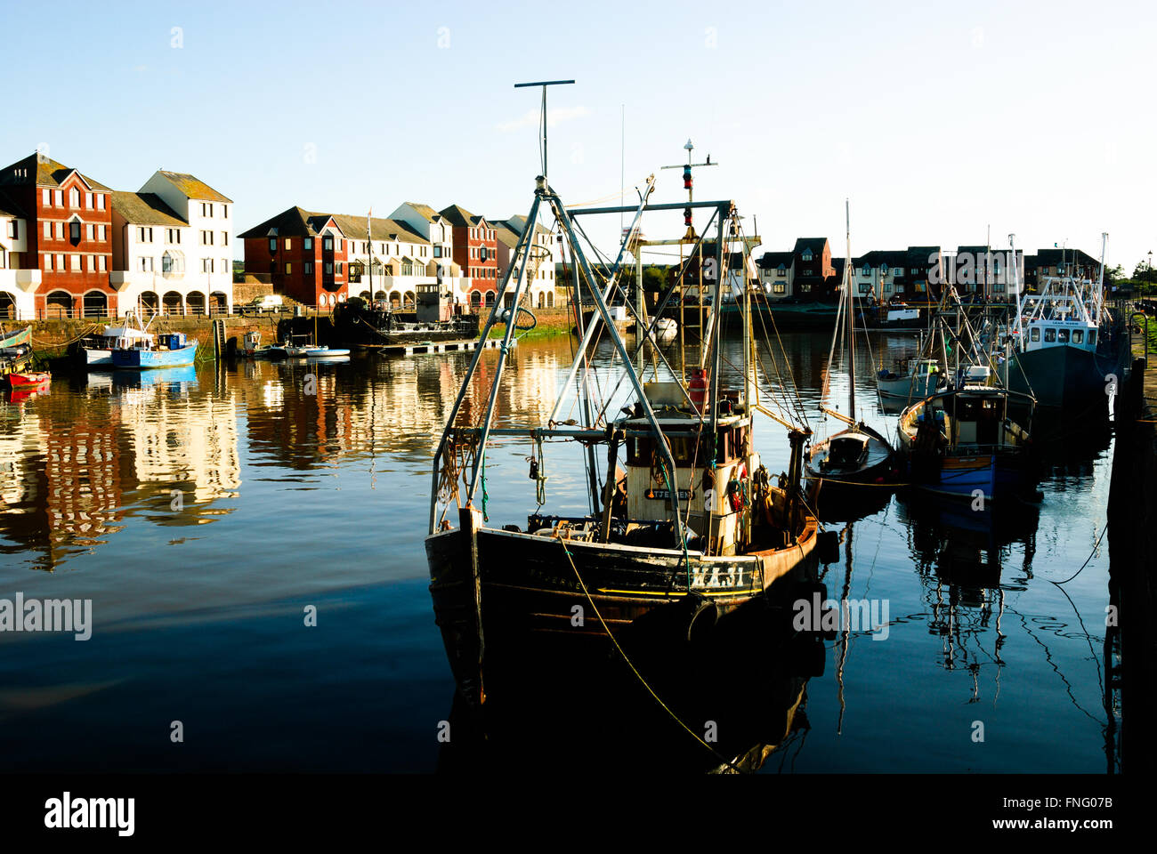 Maryport harbour fishing boat hi-res stock photography and images - Alamy