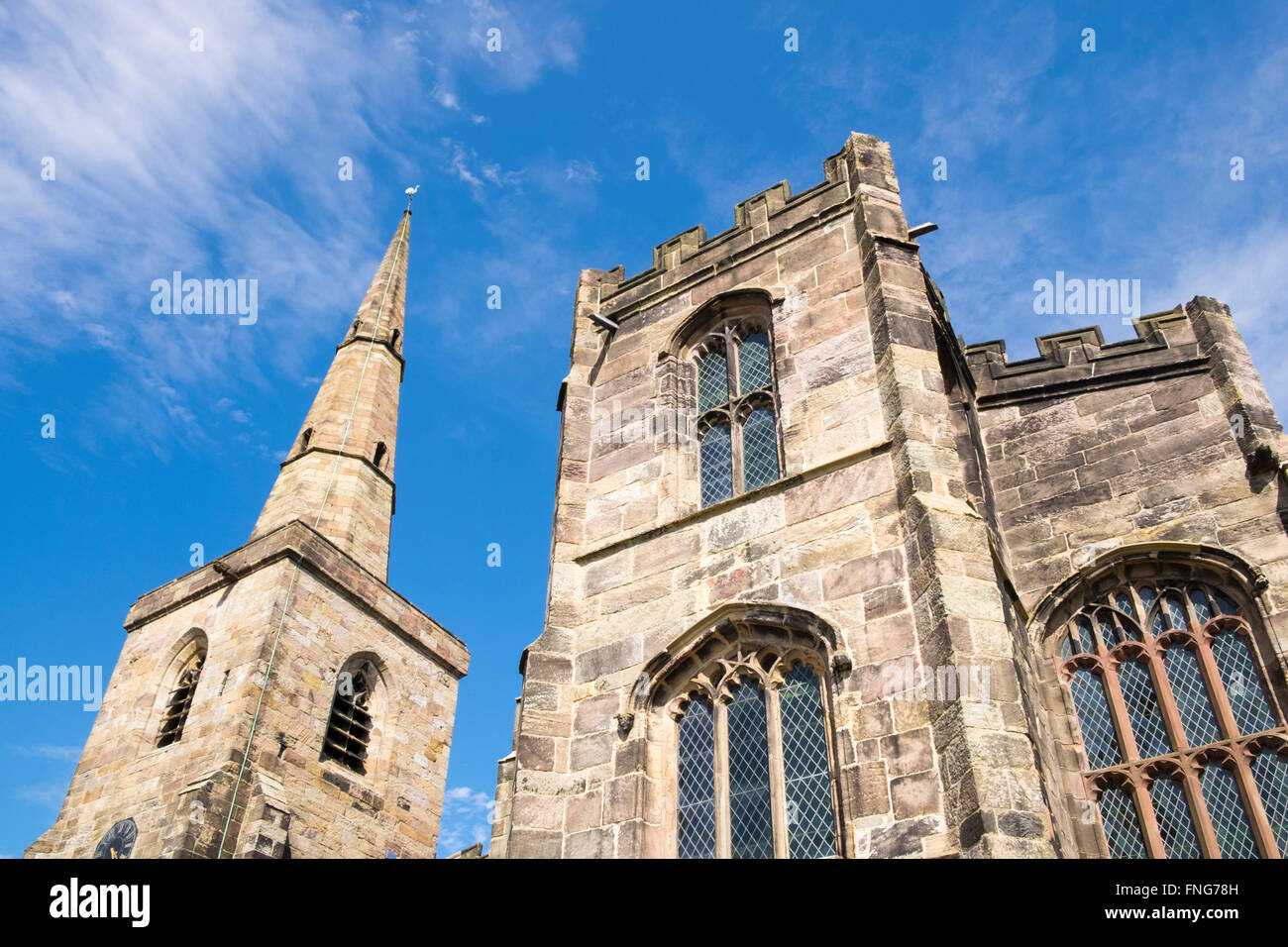 St Mary's Church, Astbury Stock Photo