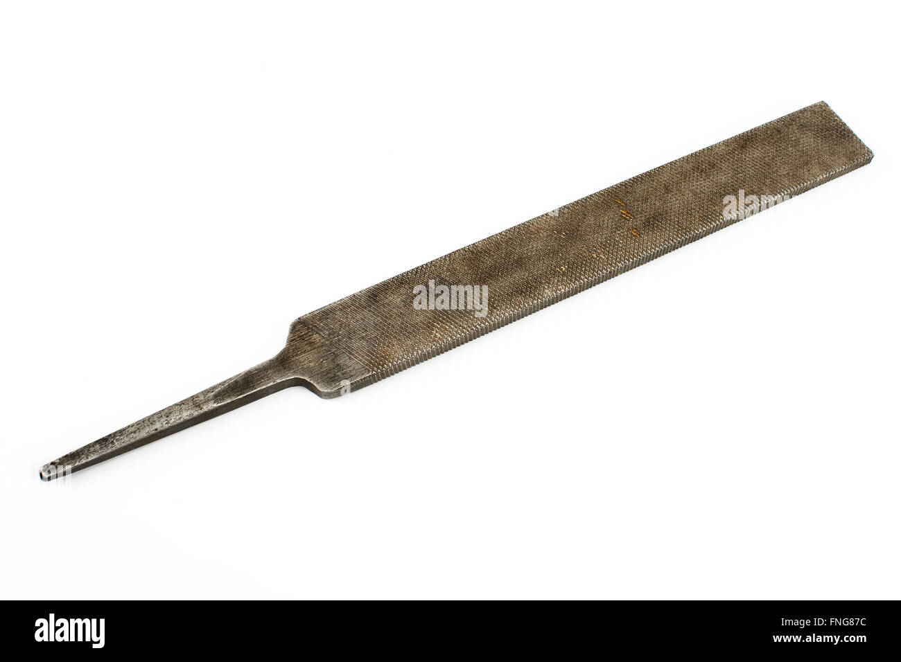 Old rusty rasp isolated on white Stock Photo - Alamy