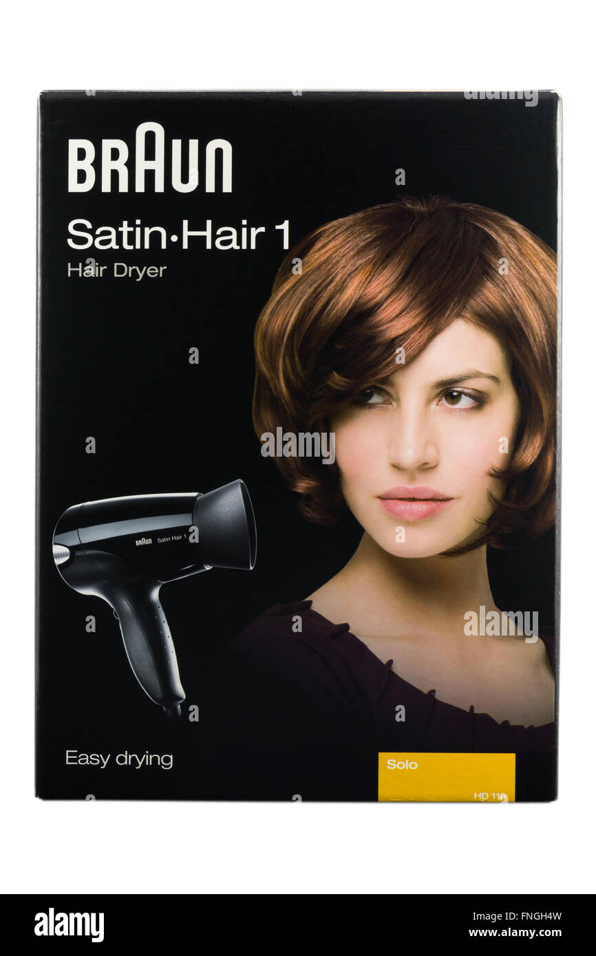 Braun Satin-Hair 1 Dryer Box Stock Photo - Alamy