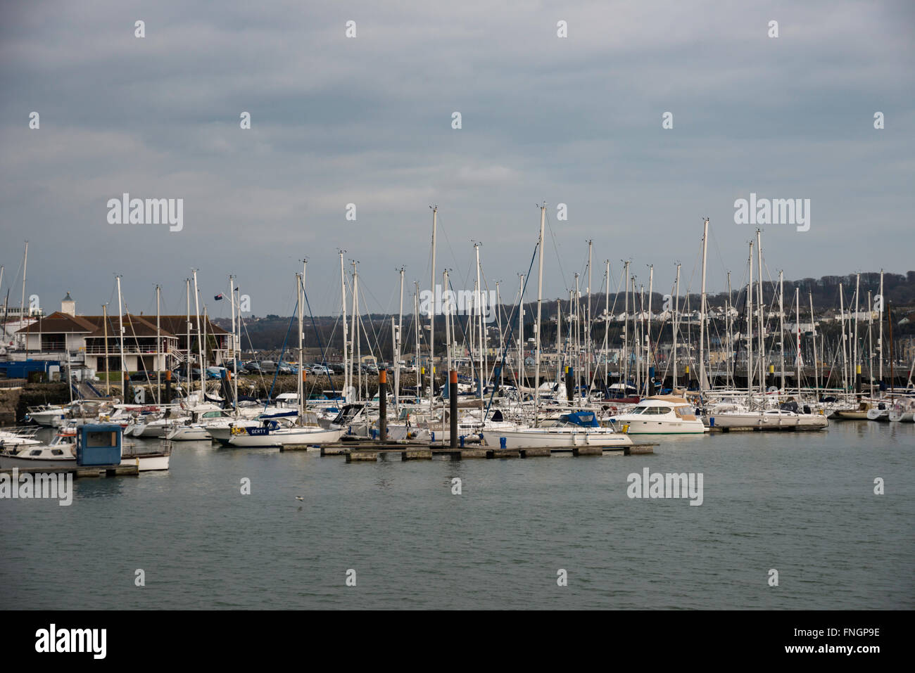Mayflower Marina from the Barbican in Plymouth, Devon Stock Photo Alamy