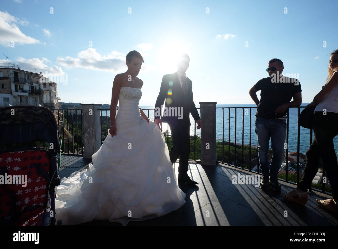 wedding in Tropea,Calabria,Italy Stock Photo