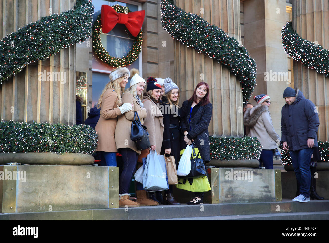 Christmas at the Dome, an Edinburgh institution, on George Street, in the New Town, Scotland, UK Stock Photo