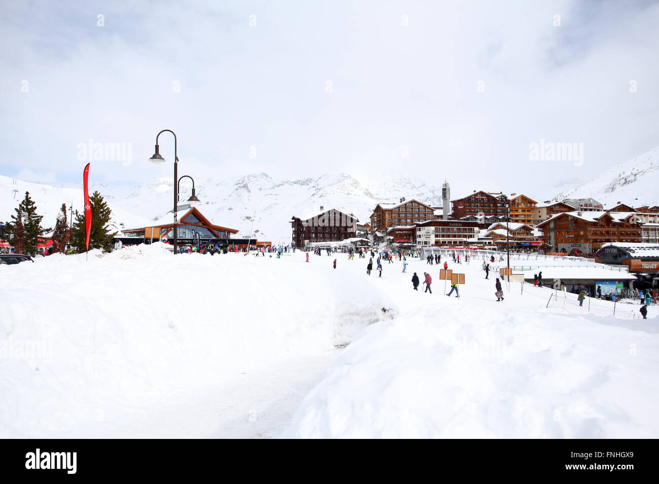 Tignes, France, Ski resort Stock Photo - Alamy